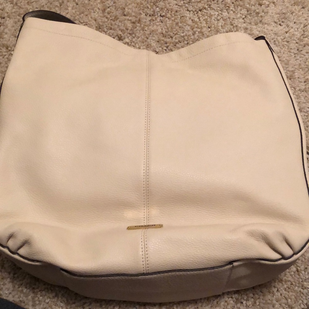 Cream leather Coach bag